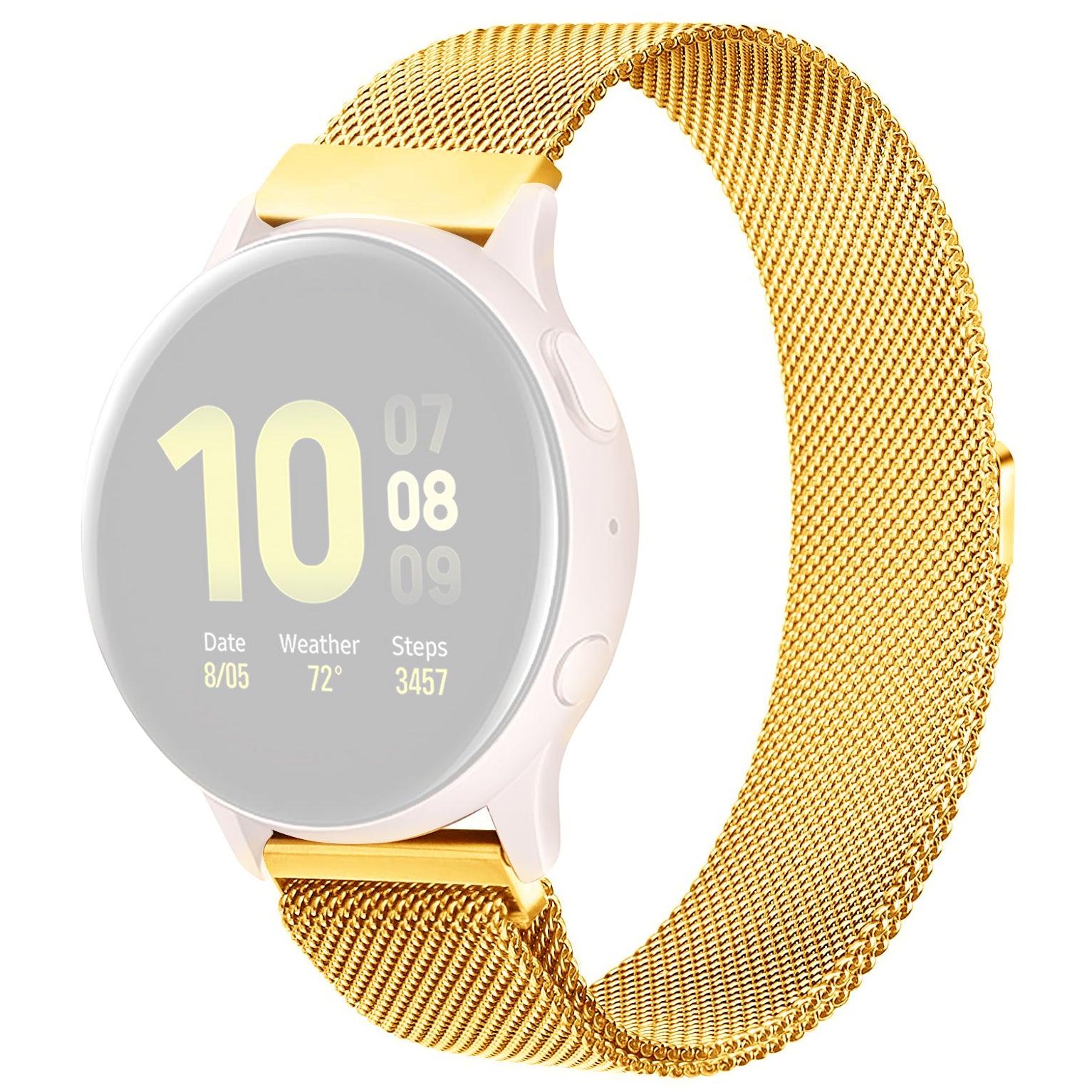 20-20.5mm Universal Stainless Steel Watchband Magnetic Lock Adjustable Milanese Mesh Smart Watch Strap Replacement 20-20.5mm Universal Stainless Steel Watchband Magnetic Lock Adjustable Milanese Mesh Smart Watch Strap Replacement